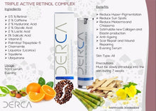 Load image into Gallery viewer, DERCA TRIPLE ACTIVE RETINOL COMPLEX - 50ml