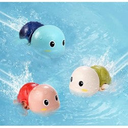 Swimming Turtle Wind Up Bath Toys 3 Piece