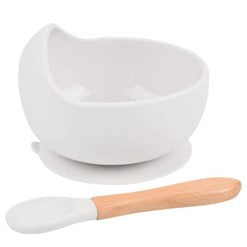 Baby Bowl and Spoon Set (BPA Free Silicone)